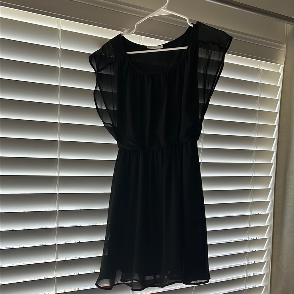 Lush Black Mini Dress